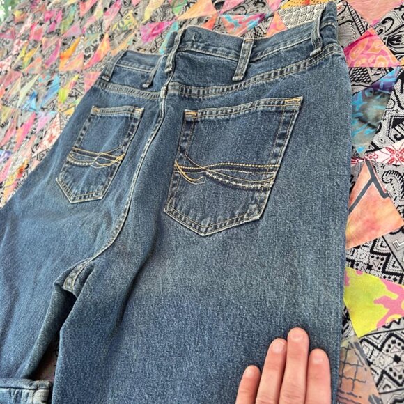 Wrangler Womens Flannel Lined Blue Jeans "Real as Wrangler" 10x30 - Picture 3 of 8